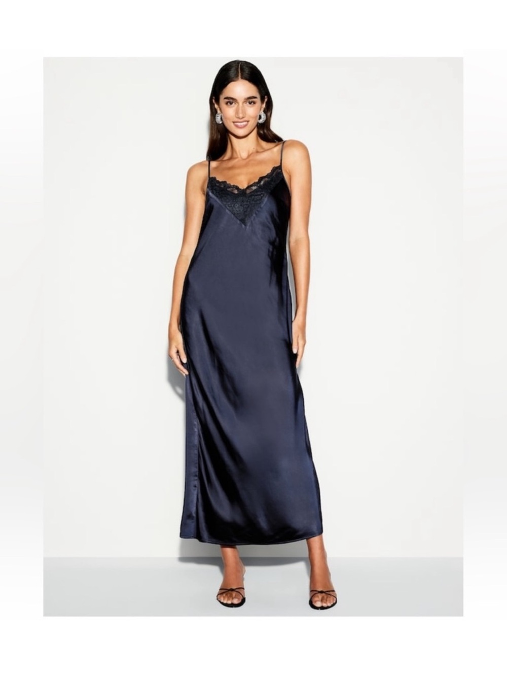 Old Navy Occasion Navy Slip Dress Large NWT